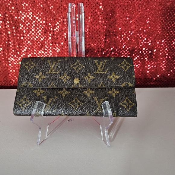 Louis Vuitton Monogram Brown Wallet Authentic - Picture 1 of 8